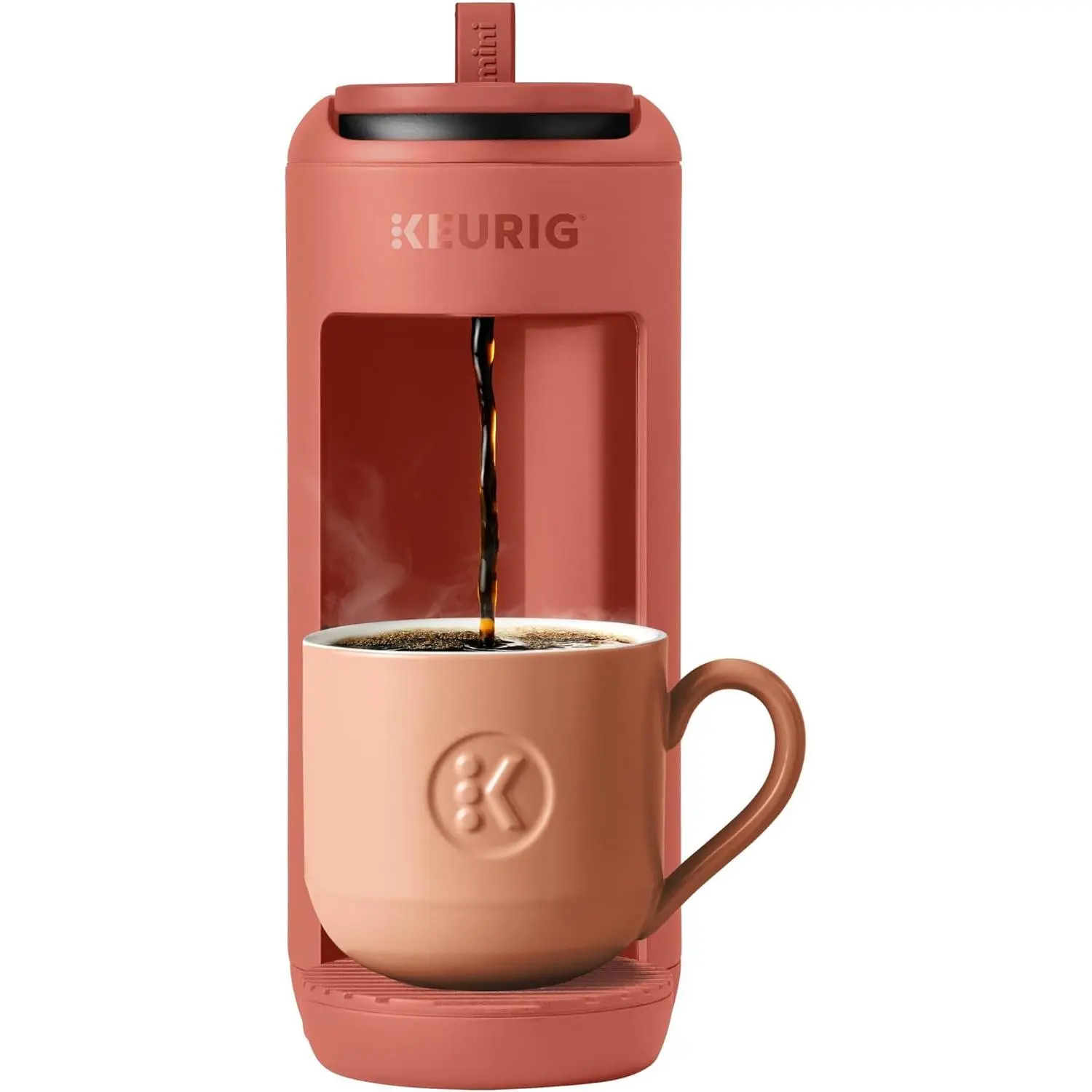 Keurig K-Mini Mate Single Serve K-Cup Pod Coffee Maker - Brews Up to 12 oz Cups, Compact Portable Machine for Small Spaces, Ideal for Dorms & Offices, Red Rocks