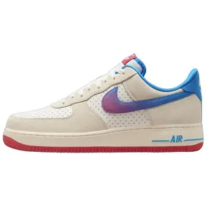 Nike Air Force 1 Low Retro Comfortable Slip-Resistant Skate Shoes for Men and Women in White and Blue Trending Shoes, House White Official Shoes to Get / Maison Mihara Verifiable, with credentials and supporting global authentication