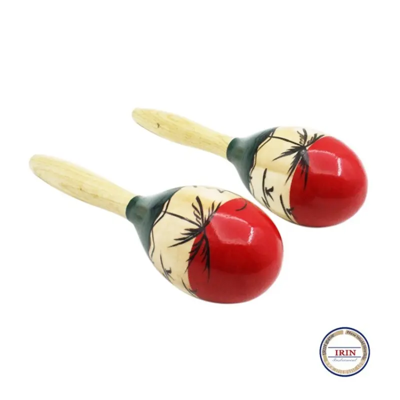 Colourful maracas for kids and adults, maracas for adults & maracas for kids, clear rhythm for parties, festivals, classroom music & lessons, ideal infiltration, a pair of Wooden Maracas, Percussion Musical Instruments