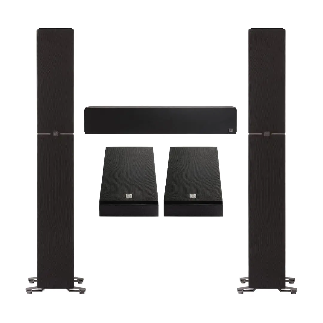 Definitive Technology Dymension 5-Channel Surround Sound Audio System Bundle Set - 2 DM60 Towers, 1 DM20 Center Channel, 2 DM95 Bipolar Array Rear Speakers (Wall Mount Compatible)