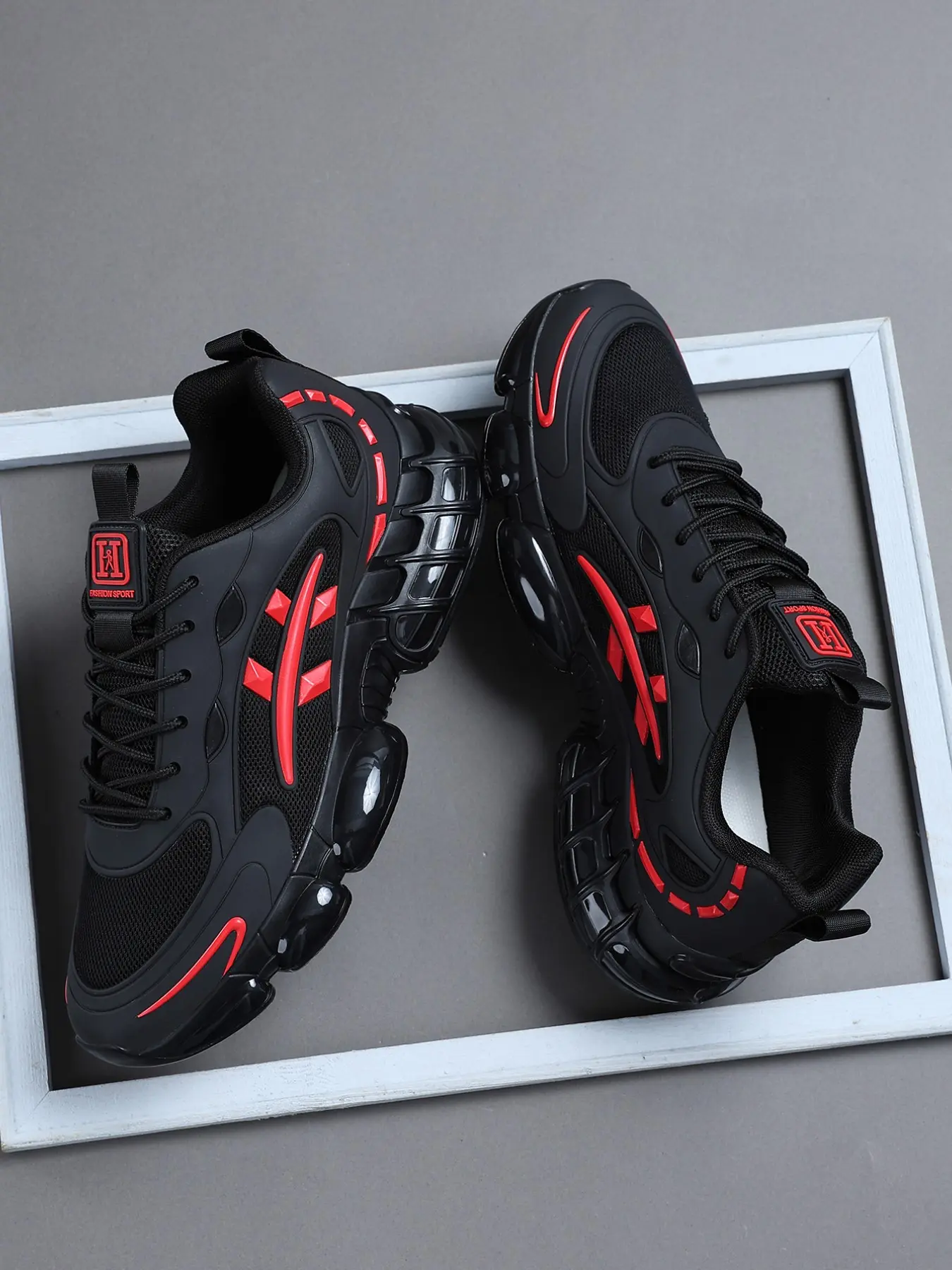 Men's Fashion Lightweight Sporty Sneakers, 2026 New Trendy Low Top Lace-Up Casual Shoes, Breathable Comfort Shoes, Ideal for Walking, Running and Training