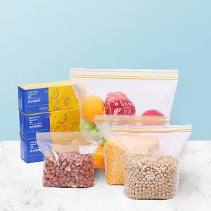 Sealed bag - Food-grade fresh-keeping bag - Self-sealing bag - Thickened - Household food - Double-strand - Specialized - Multi-functional - Refrigerator packaging bag
