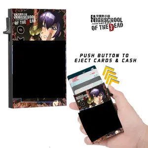 High School of the Dead Anime Wallet Card Holder with Cash Strap Officially Licensed Brand New V1