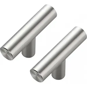 15-Pack 2 Inch (Approx. 5 cm) Cabinet Knobs, Door Knob, Single Hole Silver Cabinet Hardware, Stainless Steel Kitchen Drawer Pulls for Cabinets & Wardrobes