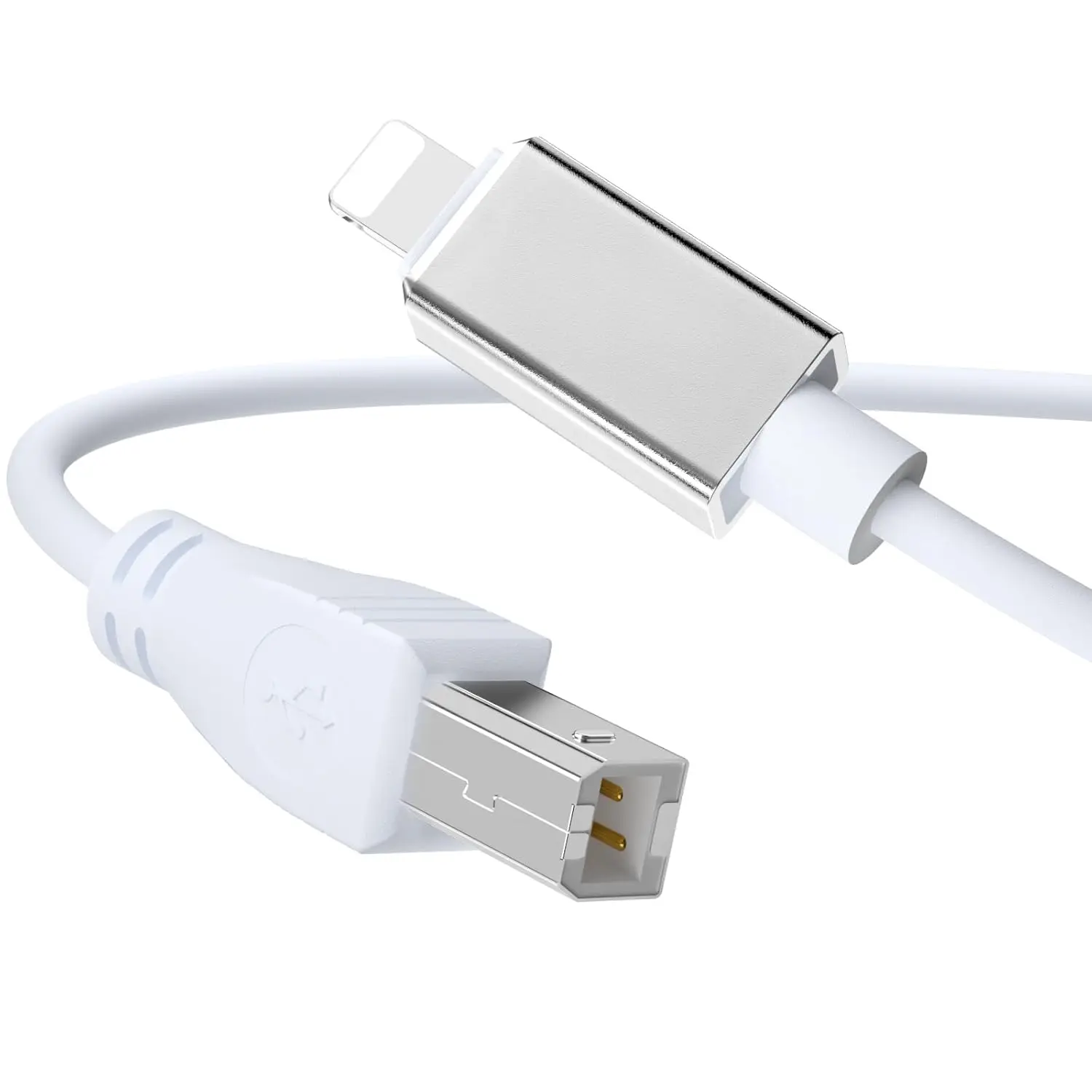 Lightning to MIDI Type B OTG Converter Cable, 5FT USB 2.0 High-Speed Cord for MIDI Keyboards, Audio Interfaces, Accessories
