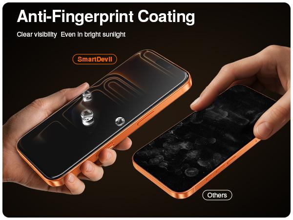 【SmartPull Bubble-Free Box】 SmartDevil (2/3 Pack) Screen Protector for iPhone, Samsung, Google—Optical Clear, Privacy Protection, Blue-Light Filter—9H Tempered Glass, Anti-Fingerprint, Case Friendly