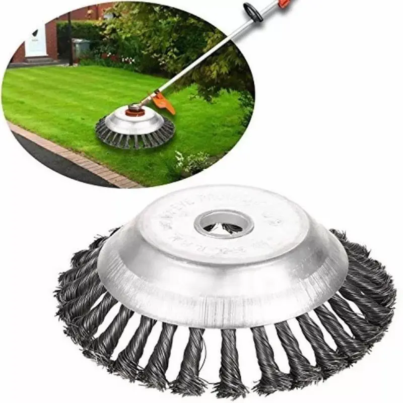 2PC Multi-purpose wire trimmer head - rust-resistant and easy to install, perfect for efficient garden and lawn maintenance, this product will help you remove snow and ice from cracks in the winter months!