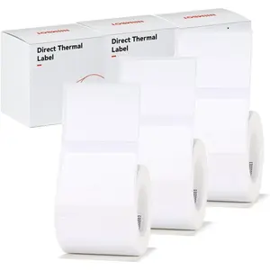 B21 label of 3 Rolls White 40x30mm for NIIMBOT B1 B21 B3S Label Maker, ,Self-Adhesive Label Paper Office and Home Labeling Tape Replacement.