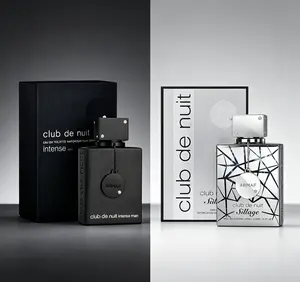 ARMAF Club De Nuit Men & Sillage EDP Spray Set, 3.6oz Original Dubai Luxury Gift Combo - Aromatic Citrus Woody, Woody Citrus, Multi-Scent Longlasting Unisex Fragrance