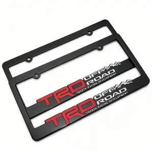 Hot-selling American-style car modification with American-style personalized license plate holder made of plastic, featuring a three-dimensional effect and decorative license plate frame