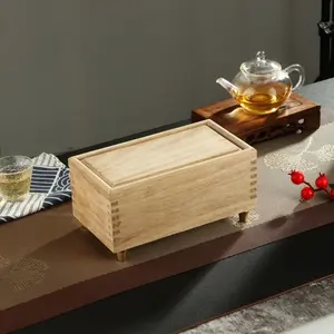 Multifunctional Storage Box, Wooden Tea Container, Tea Box With Lid, Pull-Out Design, High-End Gift Box, Teabag Holder, Jewelry Box, Multifunctional Storage Bin