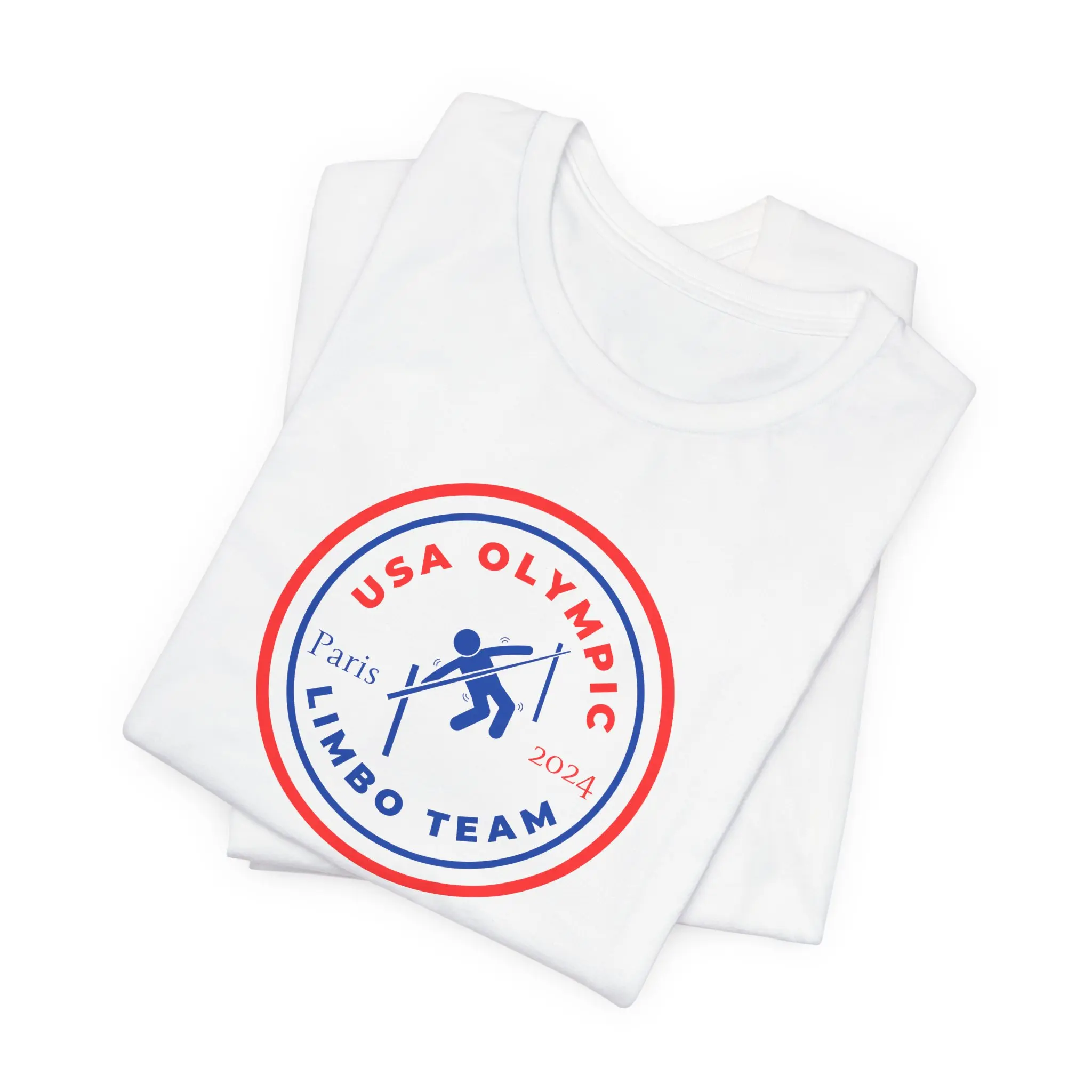USA Olympic Limbo Team Tee, Unisex Sports Tee, Summer Festival Shirt, 2024 Olympics Apparel, Fun Team Spirit Top
