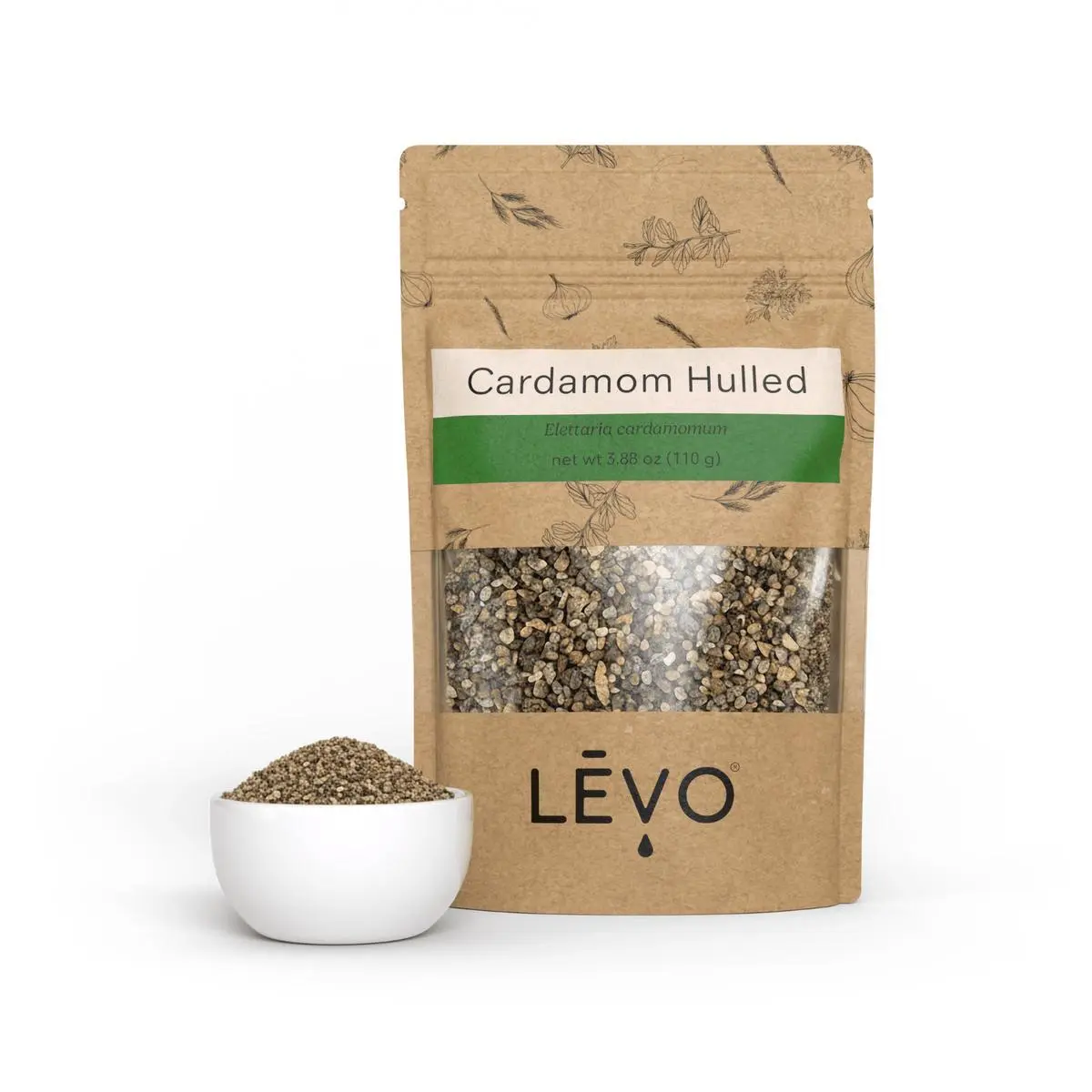 Organic Cardamom Hulled (110 g)