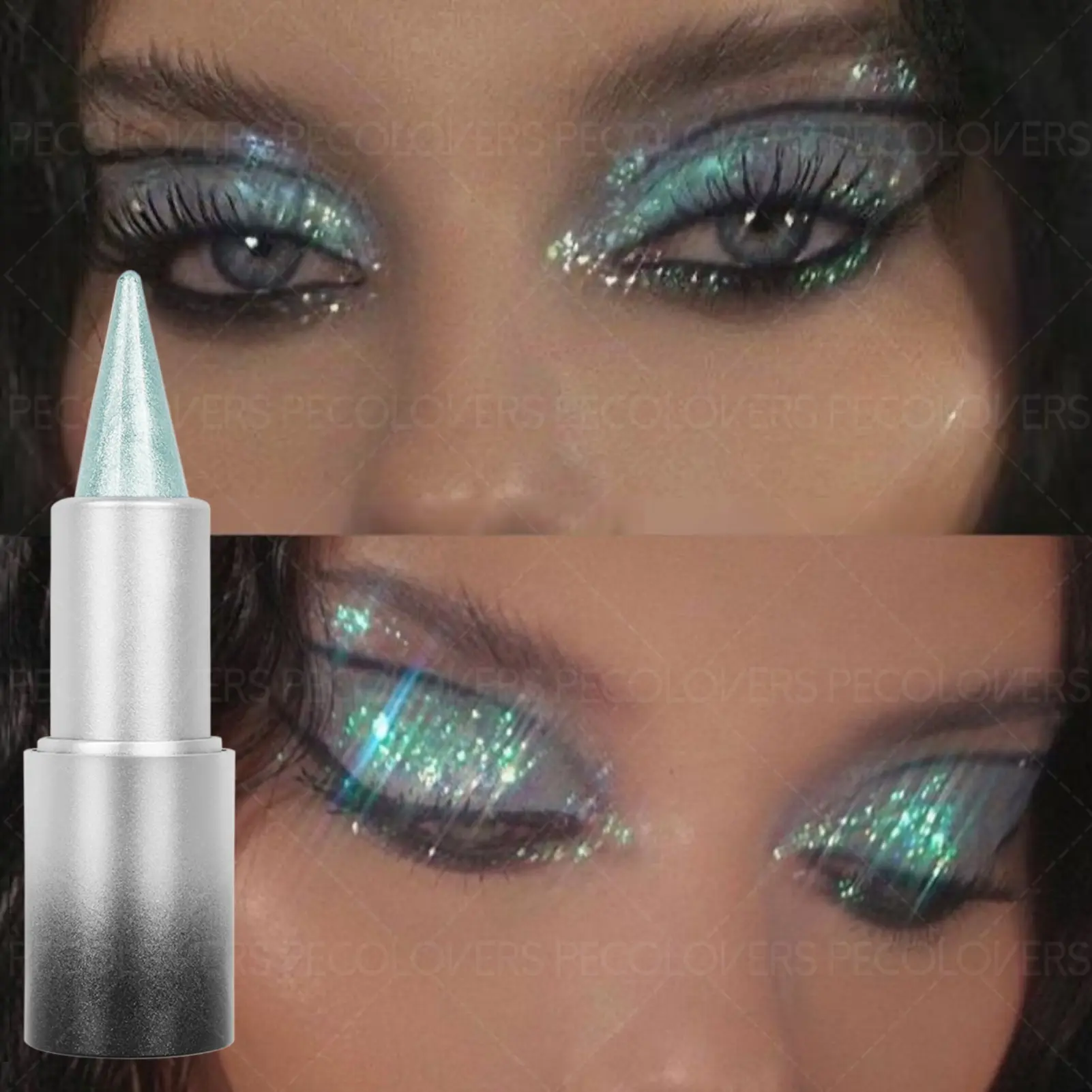 1PC Pearly Eyeshadow Pencil - Glitter Eyeshadow Stick, Deepen & Highlight Eye Makeup, Shimmering Monochromatic Eye Accent Suitable for All Skin Types, Easy-to-Apply Metallic Finish, Glitter Beauty