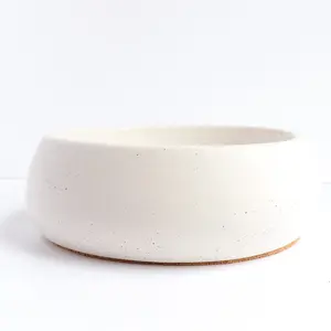 Decorative Unique White Speckled Handcrafted Bowl, Chunky Dish, Concrete Bowl, Display Bowl, Housewarming Handmade