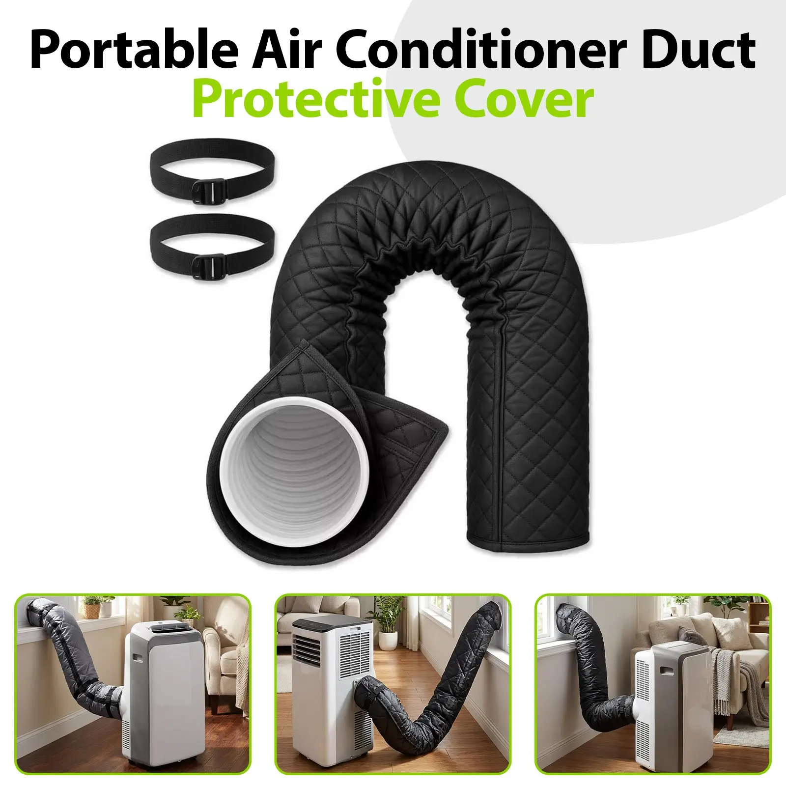 1pc Portable Air Conditioner Exhaust Pipe Cover, Air Conditioner Accessory, Heat Insulation, Sun Protection, Dustproof and Wear-Resistant Hose Sleeve