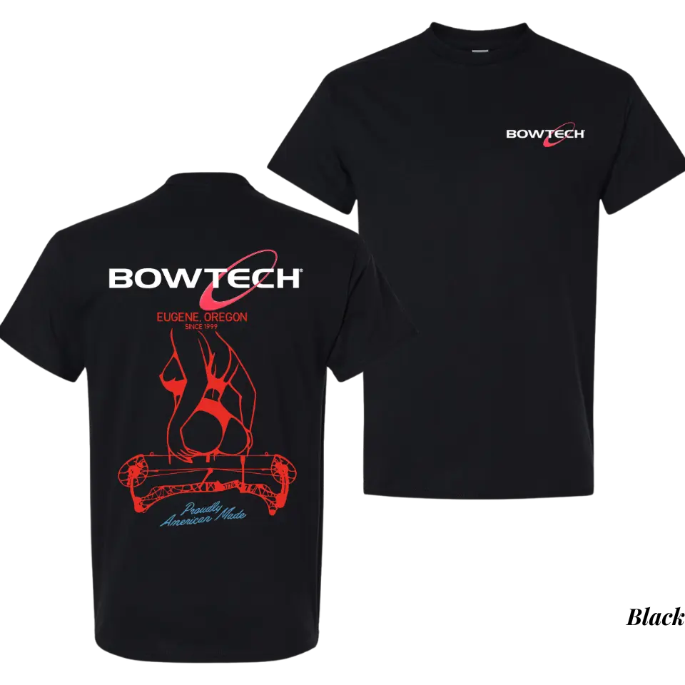Bowtech Archery Sexy Girl Proudly American Made T-Shirt, Tactical Hunting Gear Style Unisex Cotton Top, Gift for Archery Lovers