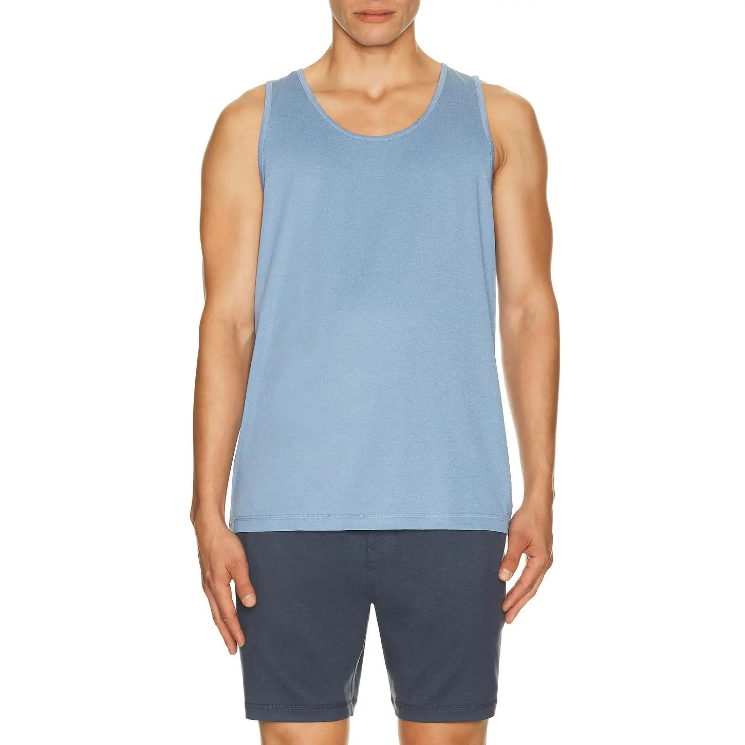 Vuori Tradewind Performance Tank 2.0 in Isle Blue Heather