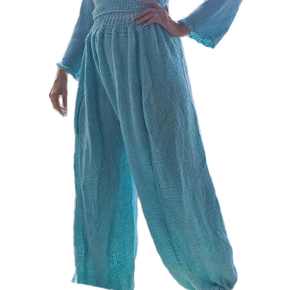 Knit Genie Pants - Knitted Trousers as shown in the Product Image