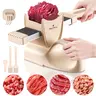ONCE FOR ALL Stainless Steel Kitchen Knife Set with Adjustable Multiple Blades, Ergonomic Sharpener, Thick Cleaver, Manual Meat Slicer, ABS Components - for Home Cooking, Hot Pot Prep (Ideal for Salmon, Lamb, Pork)