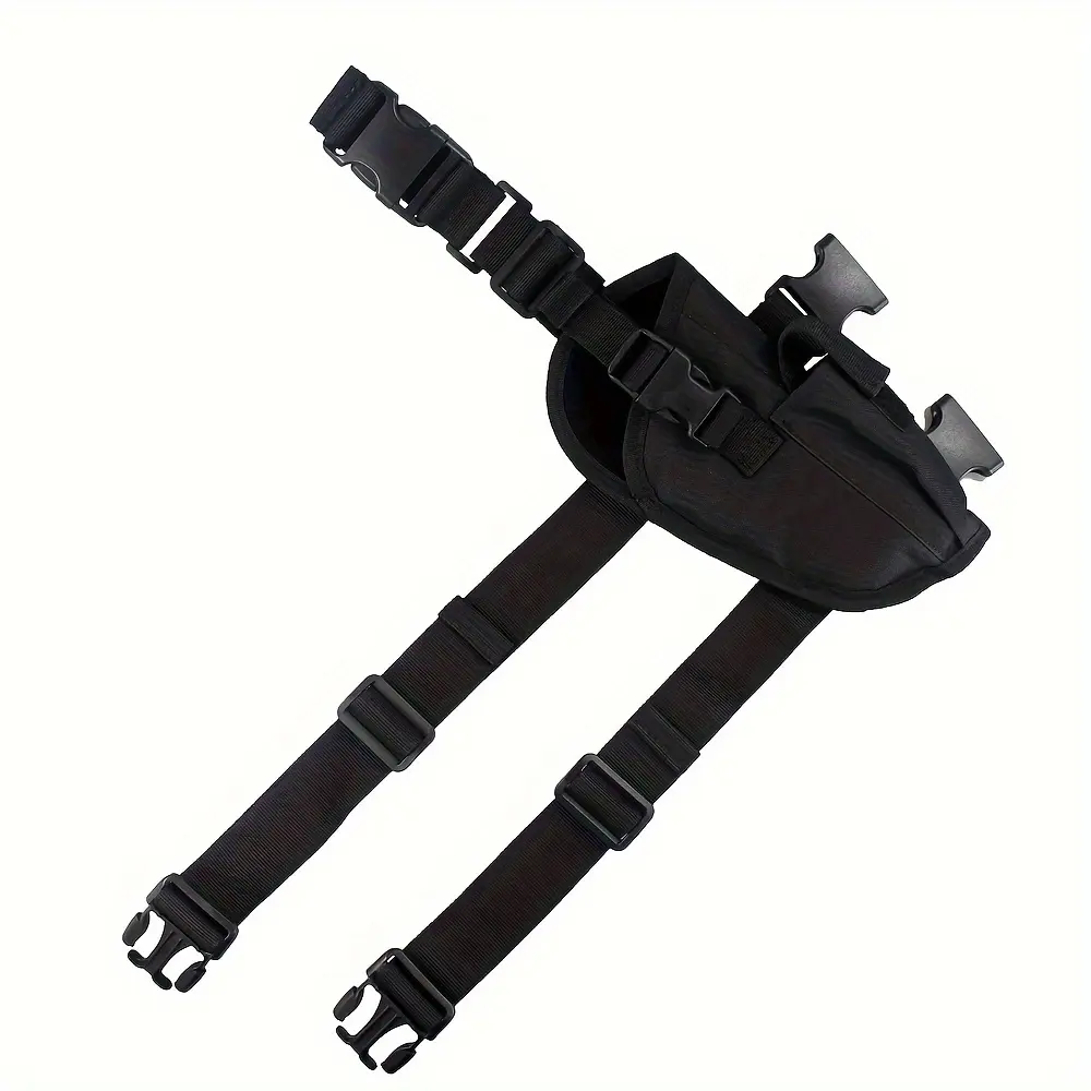 Low-Profile Thigh Holster, Lightweight Padded Tactical Rig for Outdoor Training, Unisex Ambidextrous & Adjustable with Secure Mag Pouch, Tactical Equipment, Universal Leg Holster, Adults, Shooters, Extended Patrols, Quick Draws, Fits Nearly All Popular Ha
