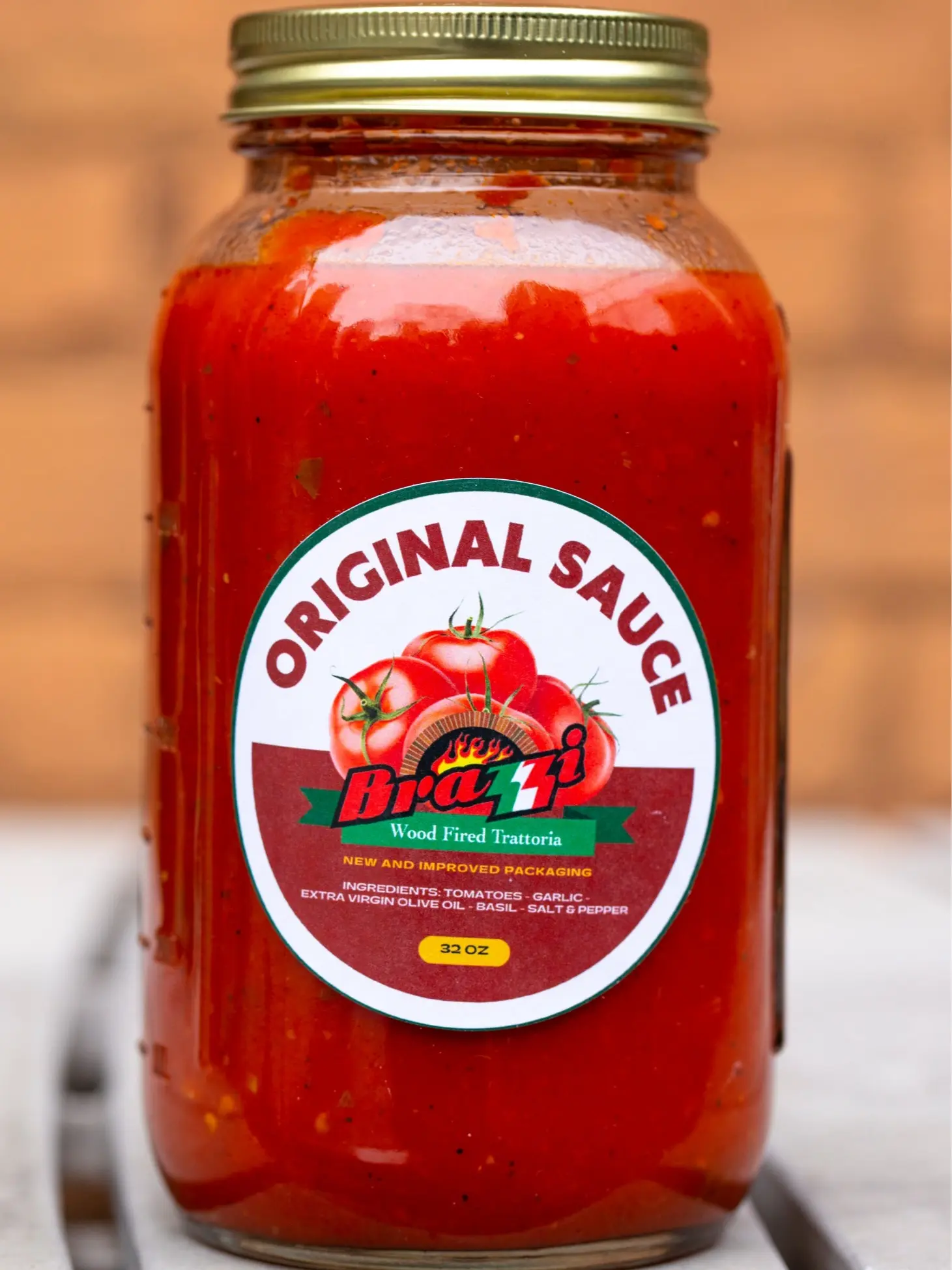Brazzi’s Original Sugar Free tomato Sauce - New and Improved Packaging
