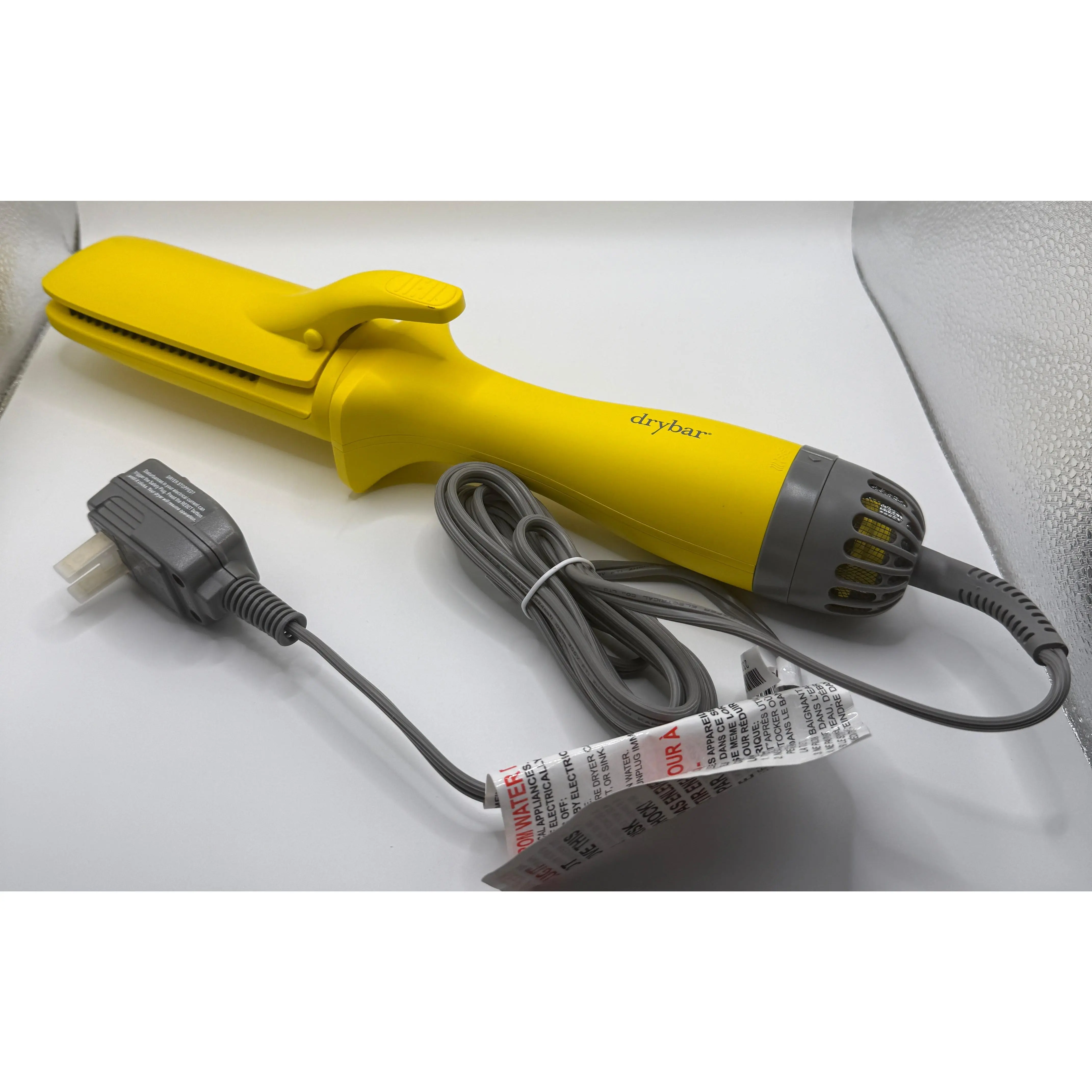 Drybar The Straight Shot Flat Iron Straightening Brush & Hot Air Hair Styler