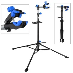 Zeny Bike Repair Stand Bicycle Workshop Stand Adjustable Maintenance Rack w/Tool Tray