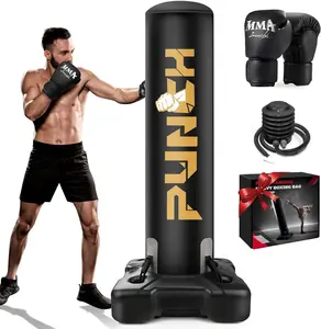 YORWHIN Freestanding Punching Bag for Adults, Heavy Boxing Bag with Stand Kickboxing Bag Heavy Boxing Base for Training MMA Muay Thai Fitness Home Gym Sport Equipment for Adults/Kids