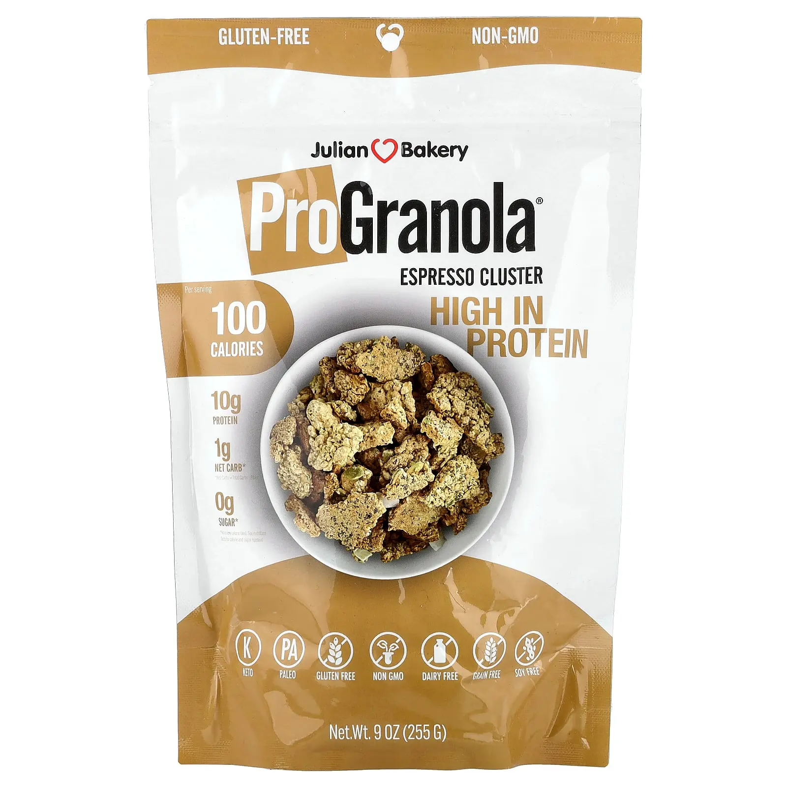 Julian Bakery ProGranola®, Espresso Cluster, 9 oz (255 g)