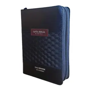 Biblia con Cierre Compacta 11 puntos RV1960 imit duotono negro con indice