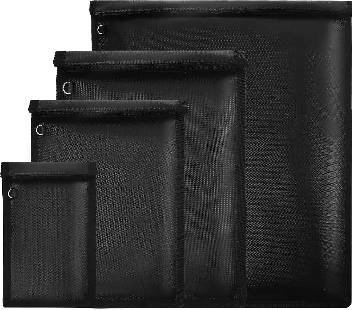 4-Pack Faraday Bag - Waterproof, Fireproof Signal Blocking Pouch for Laptop, Tablet, Phone, Car Key - Anti-Theft, Anti-Tracking Faraday Cage Sleeve for Home Storage Organization