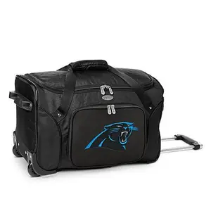 Football Fan Shop Officially Licensed NFL Carolina Panthers 22" Wheeled Duffel Bag