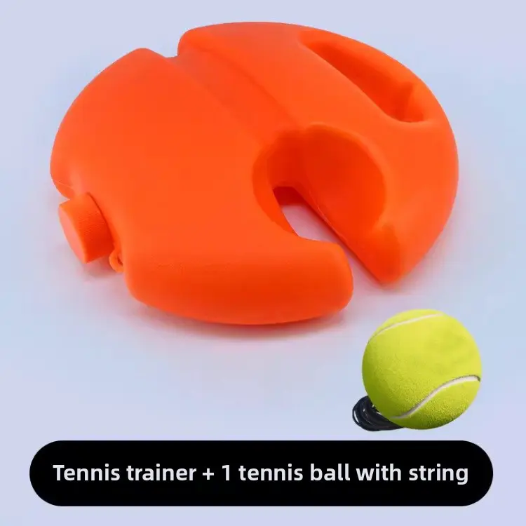 Unisex Solo Tennis Trainer - No Companion Required, Firm Grip, Functional Design, Sporty Chic for Backyard Ball Sports Practice, High-Bounce, Rubber Cord, Portable Setup, Compact, Backyard Tennis, Full Swing Range, Non-Slip Base, Solo Drills, Abrasion-Res