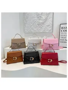 2026 New Women's Small Square Bag High Quality Solid Color Minimalist Versatile Commuter Crossbody Shoulder Bag