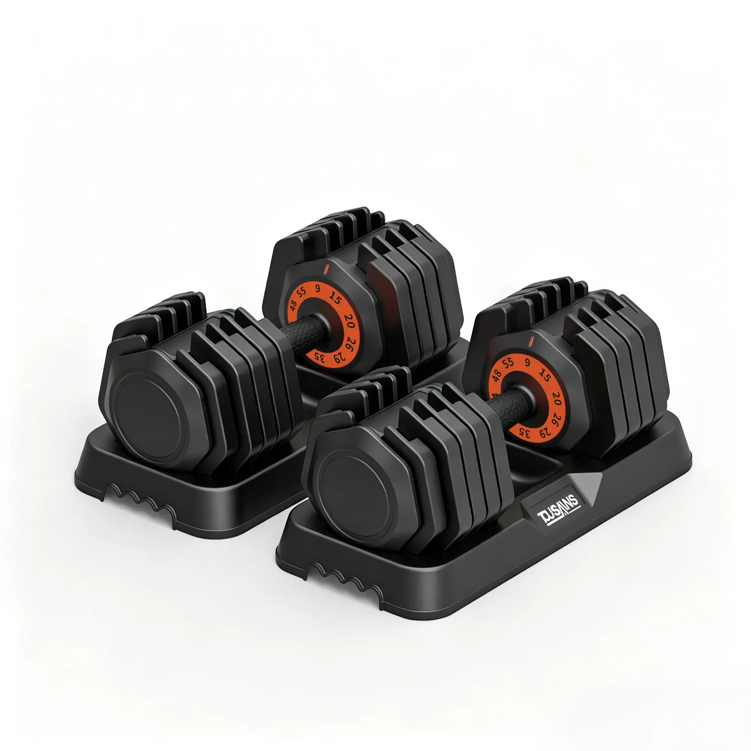 HX55 Adjustable Dumbbells, Free Weights Dumbbells Set,9-55LBS, for Men/Women Gym Equipment for Home Strength Training Equipment