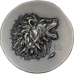 Leon 1 oz ultra high relief silver coin antiqued