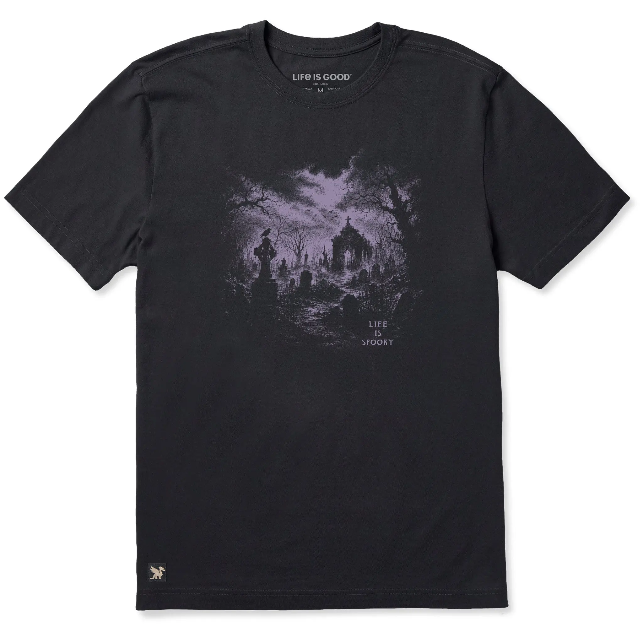 Men's Spooky Graveyard Short Sleeve Crusher Tee