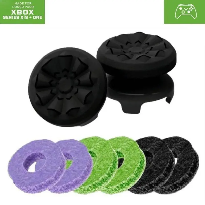 Silicone Precision Dampening Rings & Thumbstick Grips Aim Boost Kit - Multi-Console Controller Grips for PS4, PS5, Xbox Series X/S, Xbox 1, Gaming Accessories for Enhanced Control & Elevated Gaming Performance