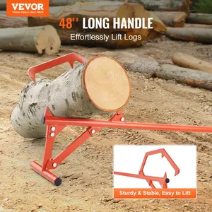 VEVOR Timberjack 46.5 in Heavy Duty Log Lifter for Max 25" Dia Logs Rolling，Summervibes