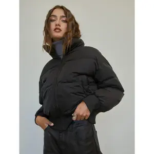 Cider [size 4-10] Stand Collar Solid Puffer Jacket