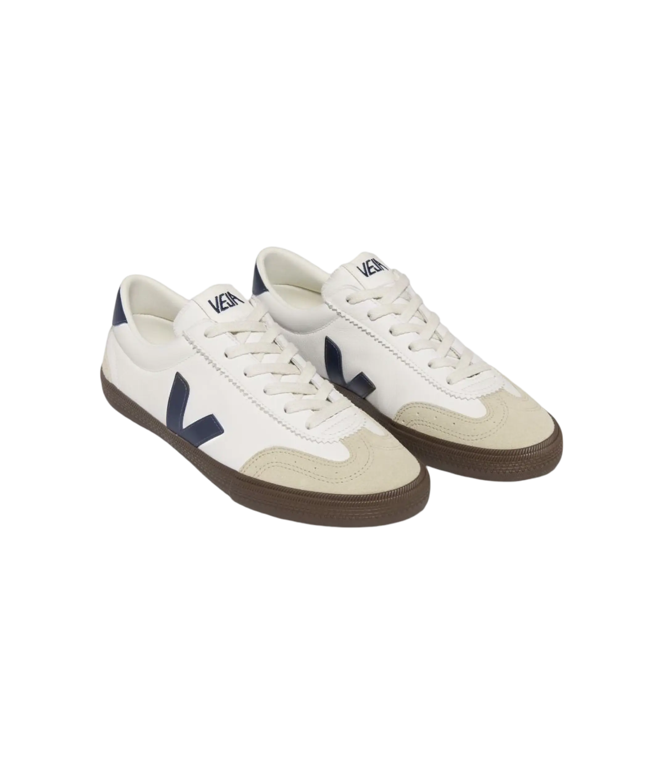 VEJA VOLLEY LEATHER WHITE NAUTICO BARK