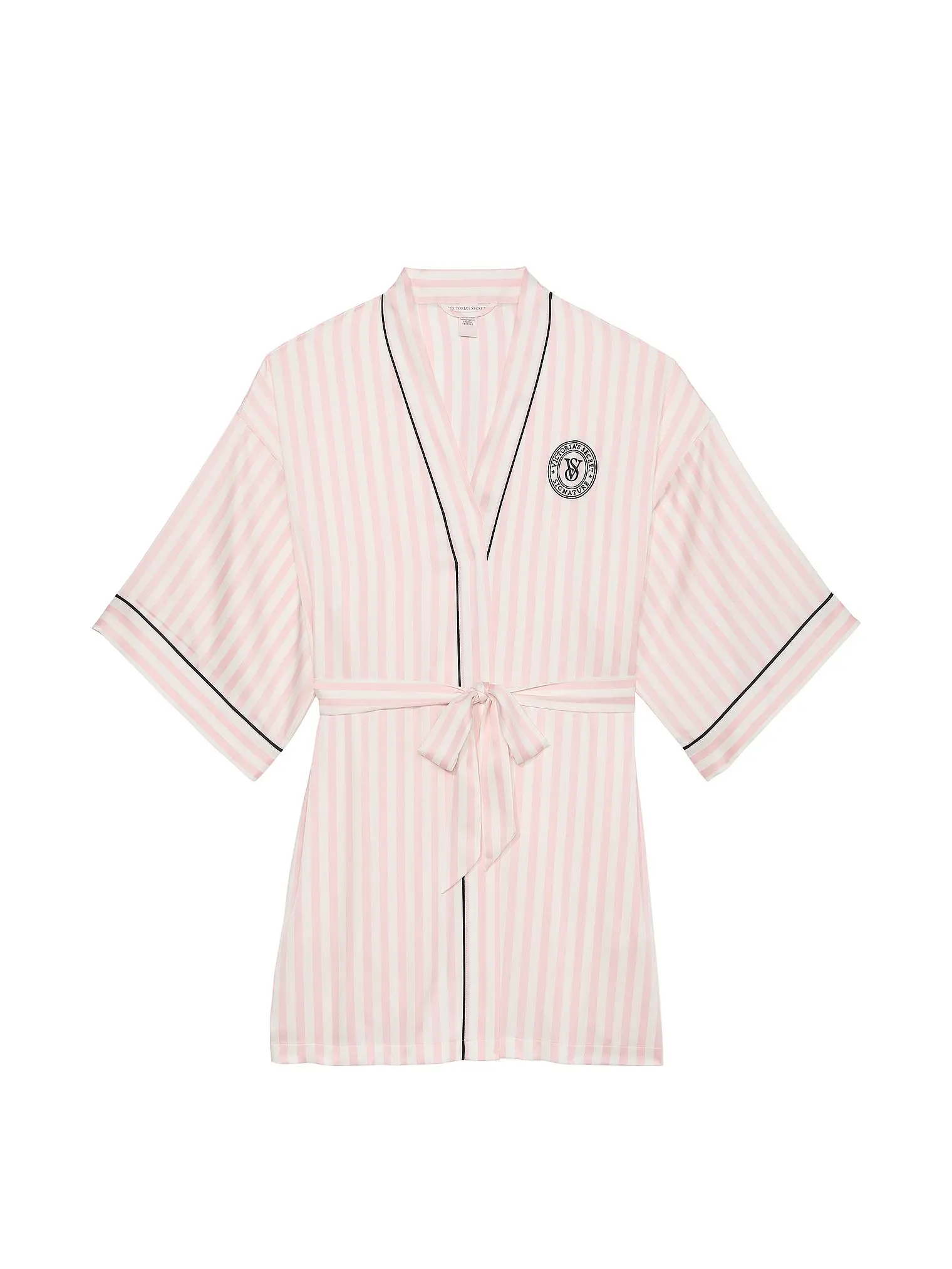Victoria's Secret Short Satin Piped Robe for Women (XS-XXL) Victoria's Secret Short Satin Piped Robe for Women (XS-XXL)
