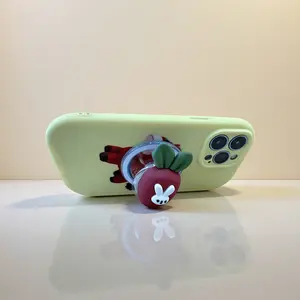 Adjustable cartoon carrot cute magnetic phone holder