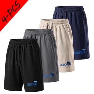 Men’s casual sports shorts with elastic waistband and drawstring, loose fit, breathable for summer workouts and jogging, short pants with pockets, knee-length beach shorts for men tiktokshopspringglowup
