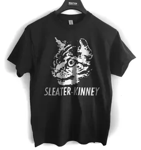 Sleater Kinney T shirt screen print short sleeve shirt