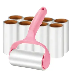 Lint Roller, 4 Refills 120 Sheets,Super Sticky Pet Hair Remover Kit,  Adhesive Lint Brush for Clothes,Carpet,Car Seats,Dust,Dogs,Cats