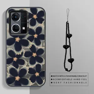 Flower Creative Pattern suit bracelet phone Suitable For OPPO RENO7 4G Case Cover is suitable For RENO7 4G with PET Shock proof design perfect for popular