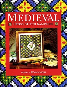USED-Medieval Cross Stitch Samplers by Angela Wainwright (Hardcover)