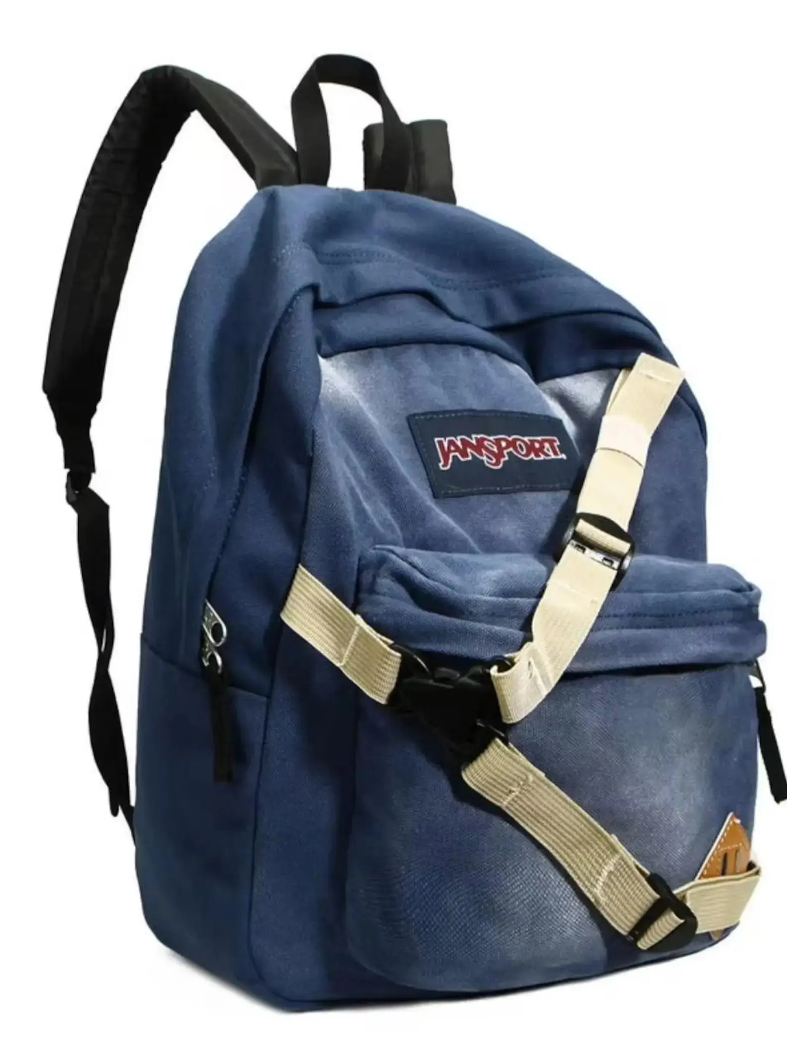 JANSPORT Spider-Man Cowboy Style Backpack, large capacity, can hold a laptop, durable, unisex school bag with a preppy style.